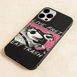 Never used opossum raccoon phone case iPhone 12 “live fast eat trash”